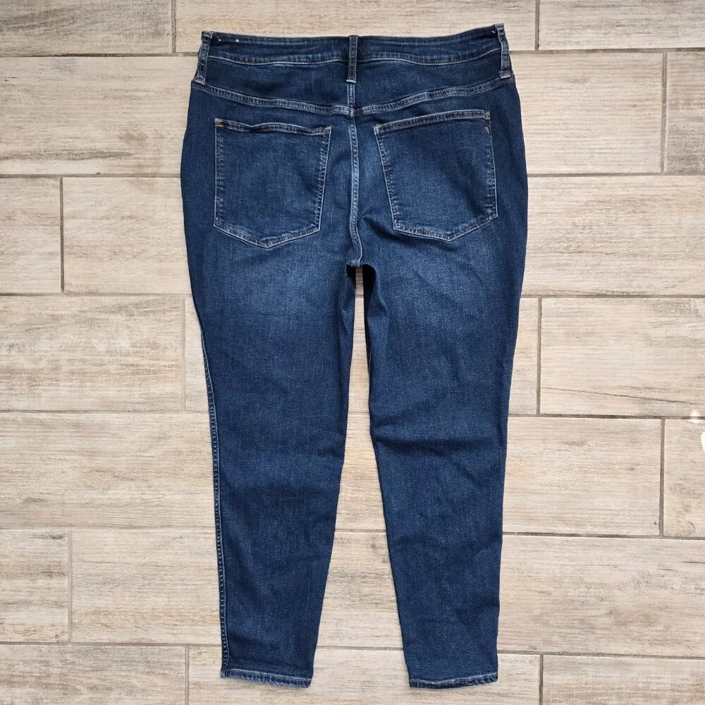 Madewell Curvy High Rise Skinny Jeans Women Stretch Denim Whisker Faded 33 - Picture 2 of 8